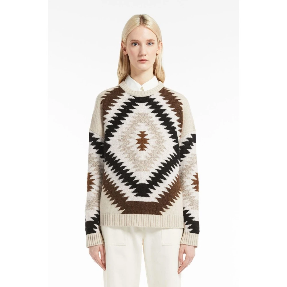 Max Mara Weekend Round-neck Knitwear Beige