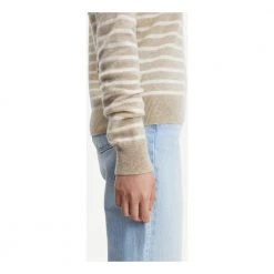 Samsøe Samsøe Boston O-Neck Stripe Genser Beige