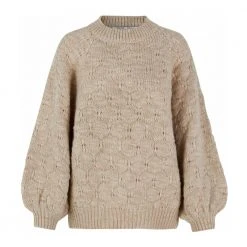 Second Female Round-neck Knitwear Beige