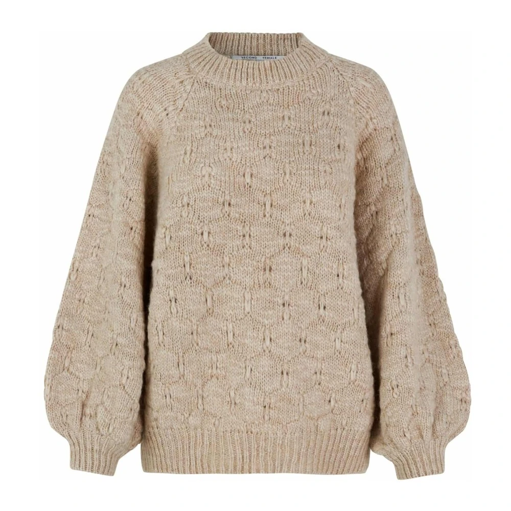 Second Female Round-neck Knitwear Beige
