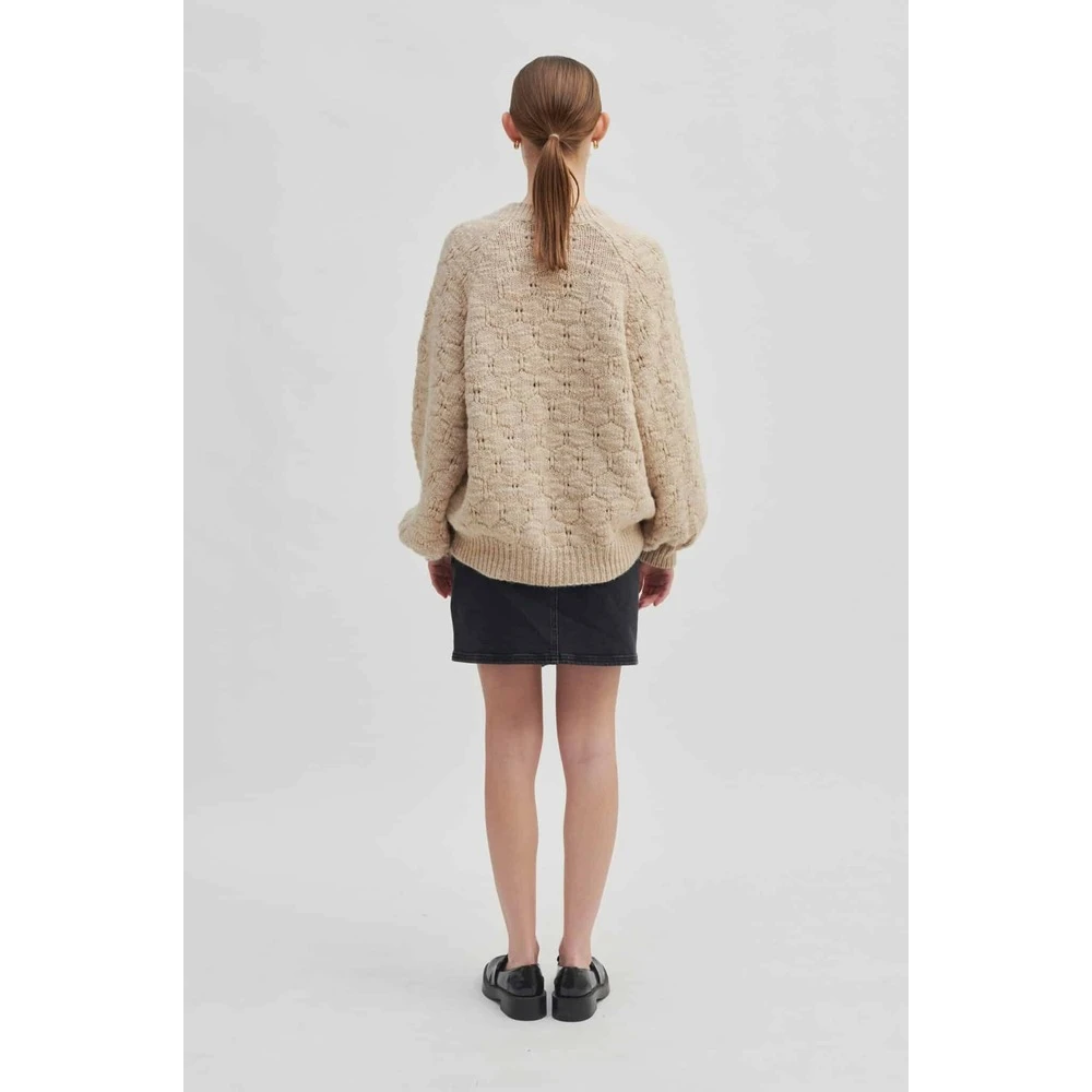 Second Female Round-neck Knitwear Beige - Bilde 4