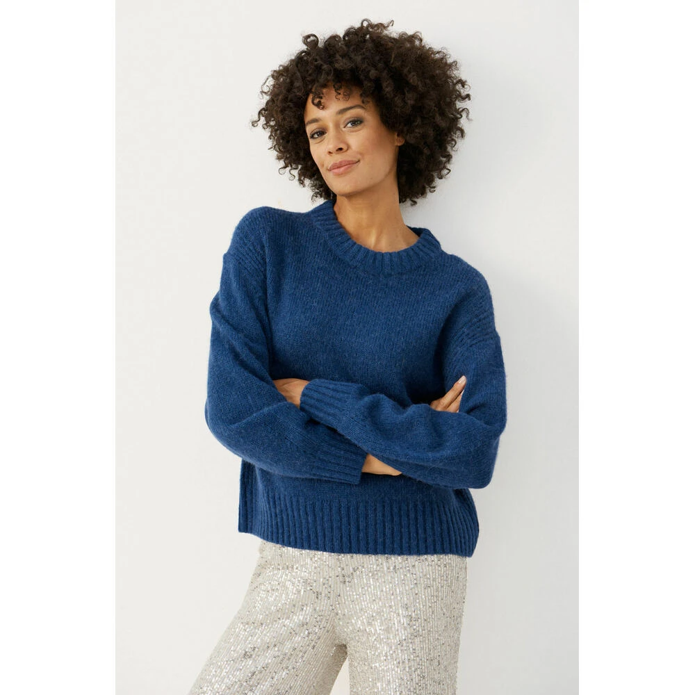 Part Two Round-neck Knitwear Blue - Bilde 2