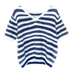 American Vintage Sweater Emo18ae22 Blue