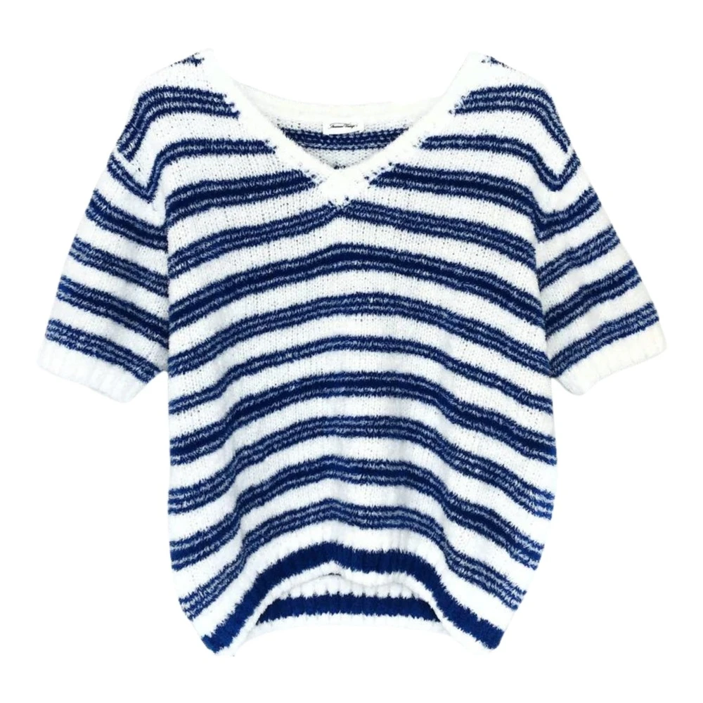 American Vintage Sweater Emo18ae22 Blue