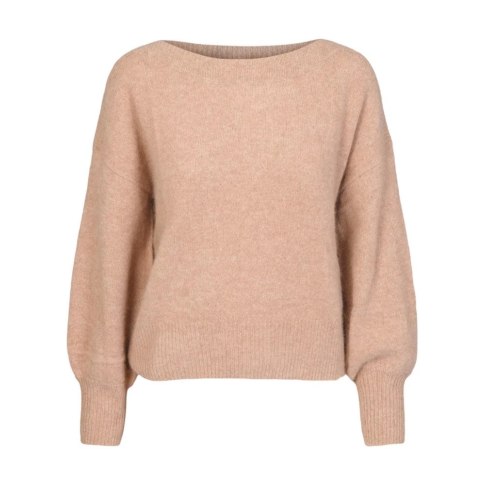 Beige Six Ames Malou Racoon Sweater Warm Beige Melange Genser Beige