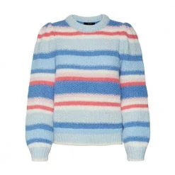 Blå Vero Moda Vmembrace Ls O-Neck Blouse Genser Blue