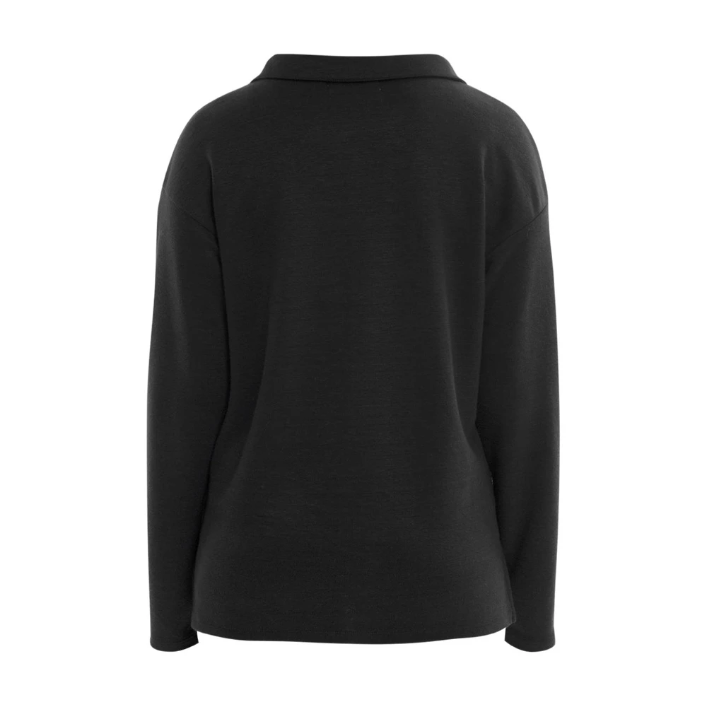 Arnie Says Costeau Heavy Linen Genser Black - Bilde 2