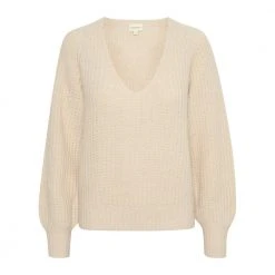 Part Two V-neck Knitwear Beige