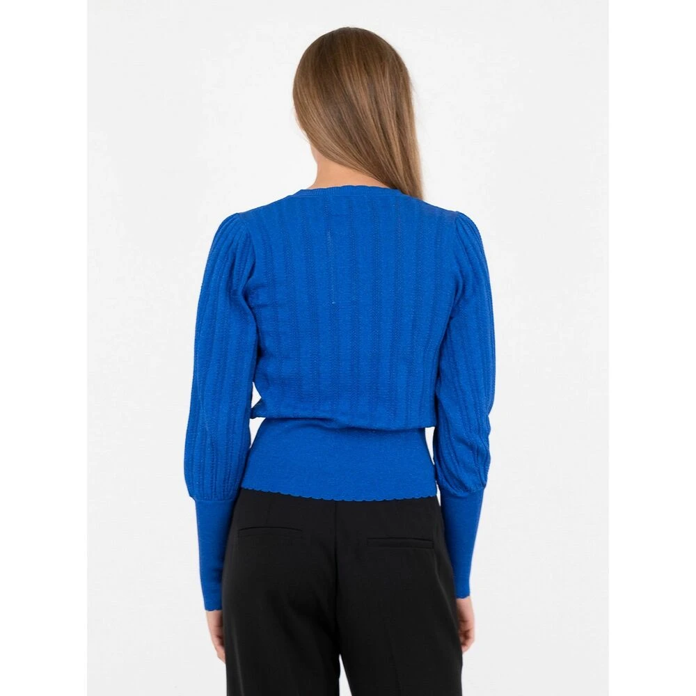 Neo Noir Dary Lurex Knit Blouse Blue - Bilde 2