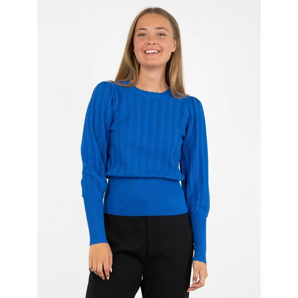 Neo Noir Dary Lurex Knit Blouse Blue - Bilde 4