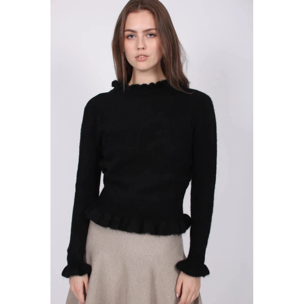 Ella&il Valeria Alpaca Sweater Black - Bilde 2