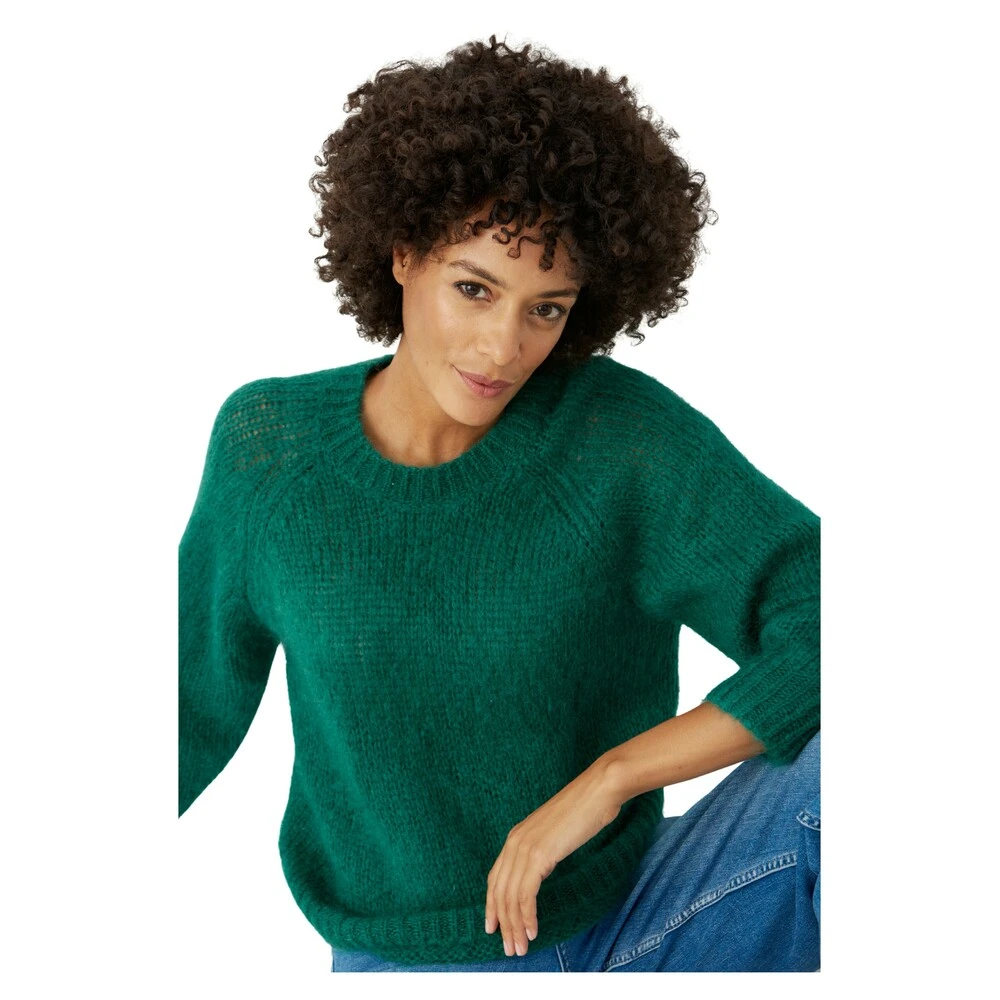 Grønn Part Two Rhonapw Pullover Genser ; Cardigan Green - Bilde 3