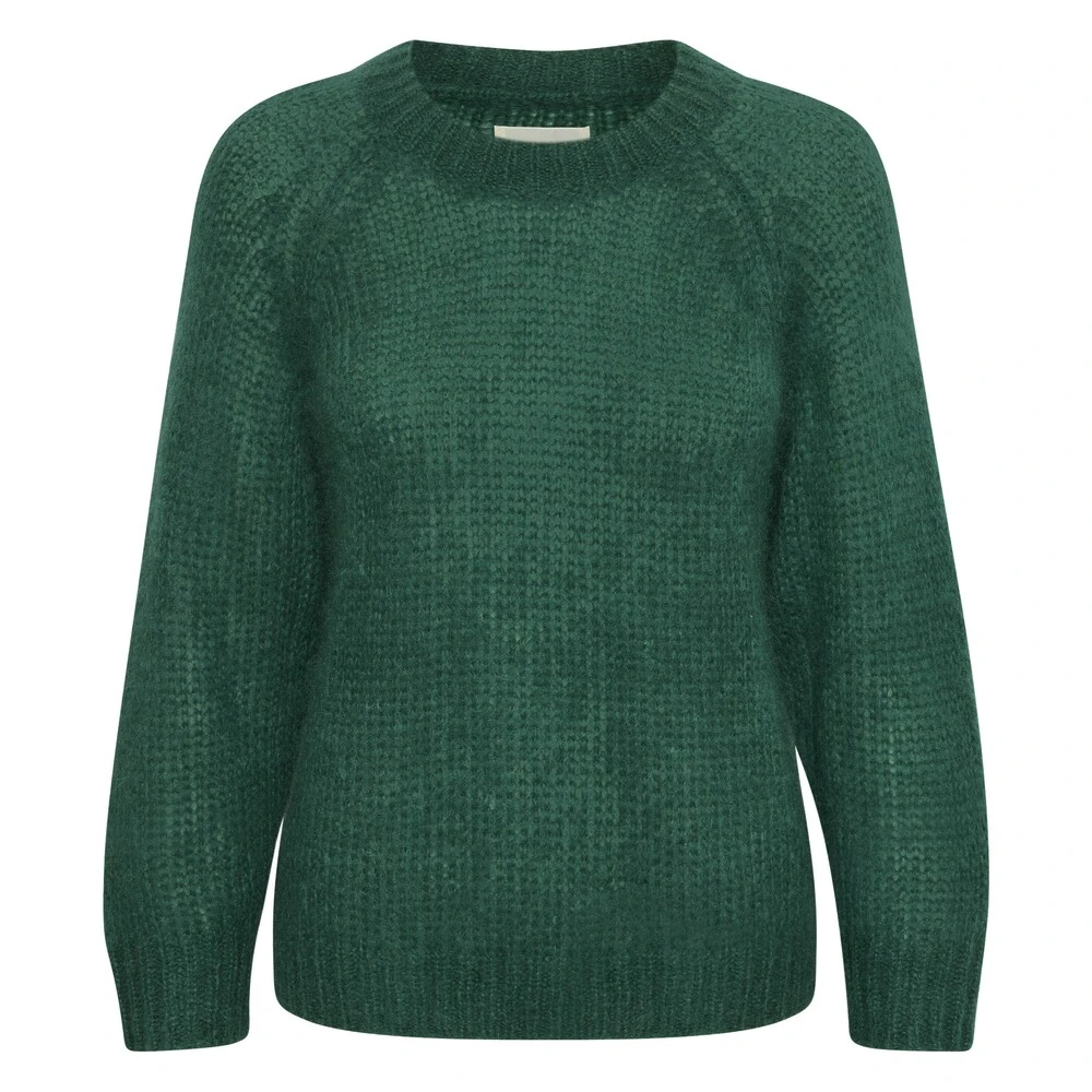 Grønn Part Two Rhonapw Pullover Genser ; Cardigan Green - Bilde 7