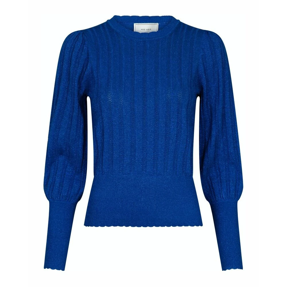 Neo Noir Dary Lurex Knit Blouse Blue - Bilde 6