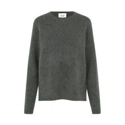 Second Female Brook Knit New O-Neck Overdeler Gray