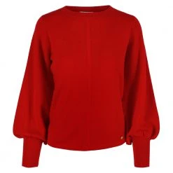 Tirillm ALISON MERINOULL GENSER MED PUFFERMER Gray