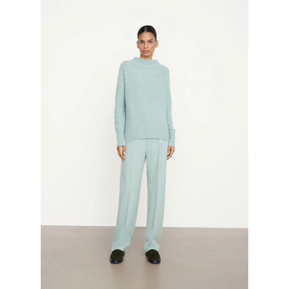 Mint Vince Boiled Funnel Nk Pullover Overdeler Blue