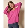 Rosa Mos Mosh Thora V-Neck Knit Genser Pink