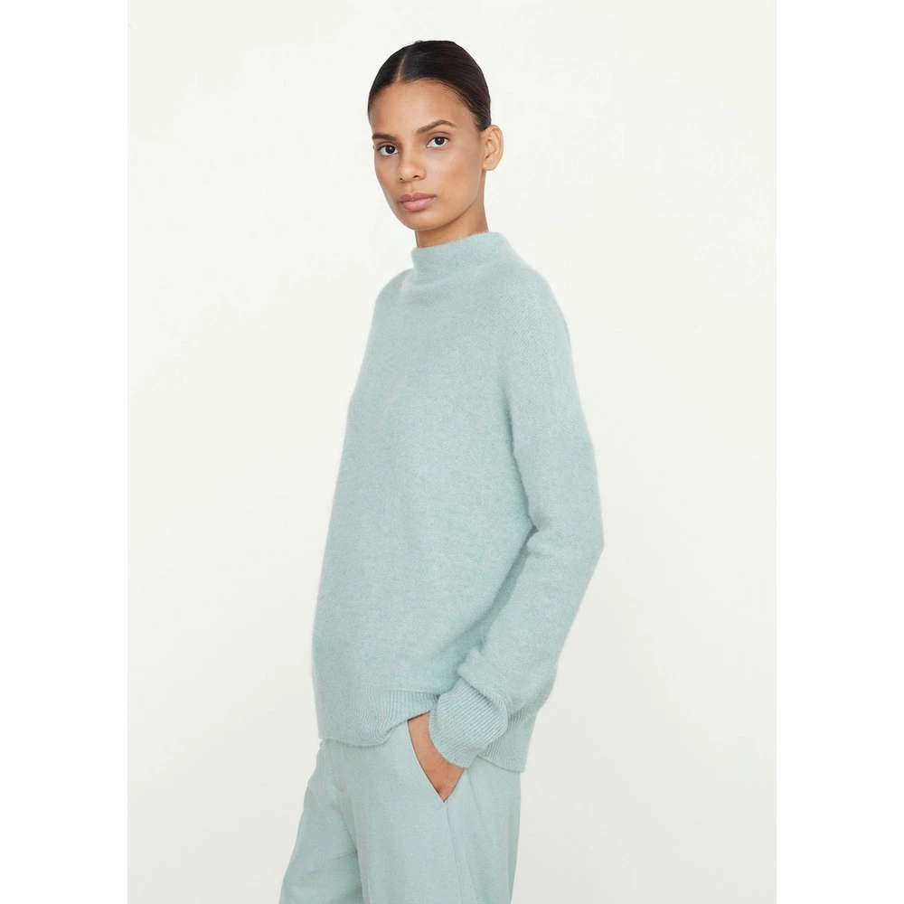 Mint Vince Boiled Funnel Nk Pullover Overdeler Blue - Bilde 3
