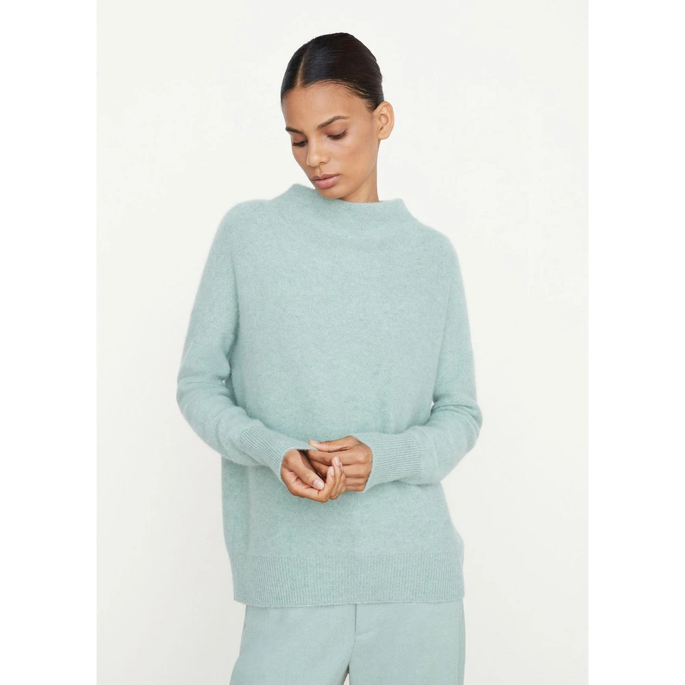 Mint Vince Boiled Funnel Nk Pullover Overdeler Blue - Bilde 4