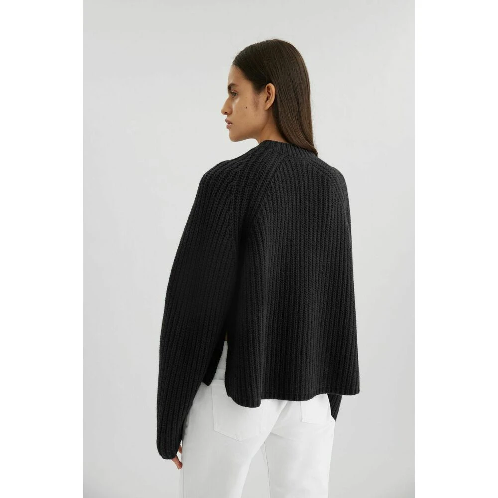 Axel Arigato Wise Slit Rib Sweater Black - Bilde 3