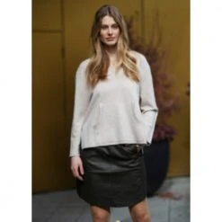 Ane Mone Genser I Merinoull! Beige