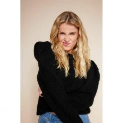 Sort Line Of Oslo Sort Lady Genser Genser Black