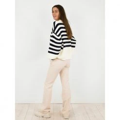 Neo Noir Dakota Stripe Blouse Black