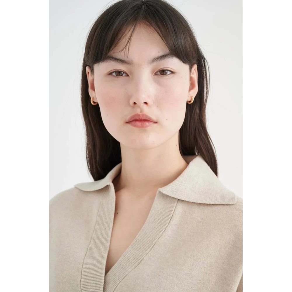 Mørk Beige Inwear Jumoiw Polo Pullover Genser Beige - Bilde 2