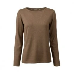 Stenströms Stenstrøms Knit, Boat Neck Genser Brown