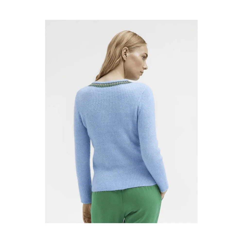 Gustav Aja Rib Knit Blue