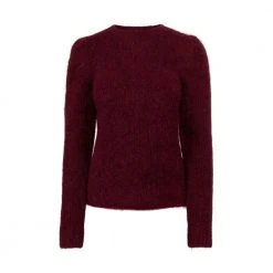 Ella&il Mira Chunky Sweater Burgundy Red
