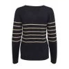 Blå Culture Cuannemarie Puff Pullover Genser Blue