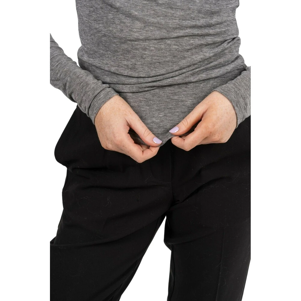 Second Female Matima O-Neck Tee - Grey Melange Gray - Bilde 4