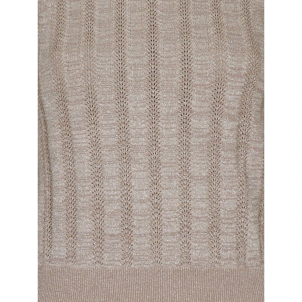 Neo Noir Round-neck Knitwear Beige - Bilde 3