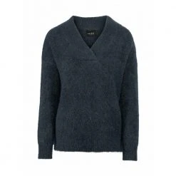 Ella&il Blue Ella;Il Miliane Chunky Sweater - Blue Klær Blue