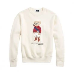 Polo Ralph Lauren Bear Genser White