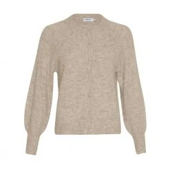 Moss Copenhagen Maimee Mohair Cardigan Beige