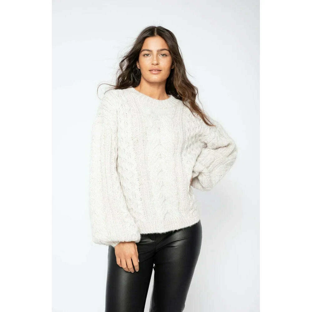 Camilla Pihl Steigen Knit - Nature Melange Beige - Bilde 2