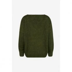 Noella Fora Knit V-Neck Sweater Green