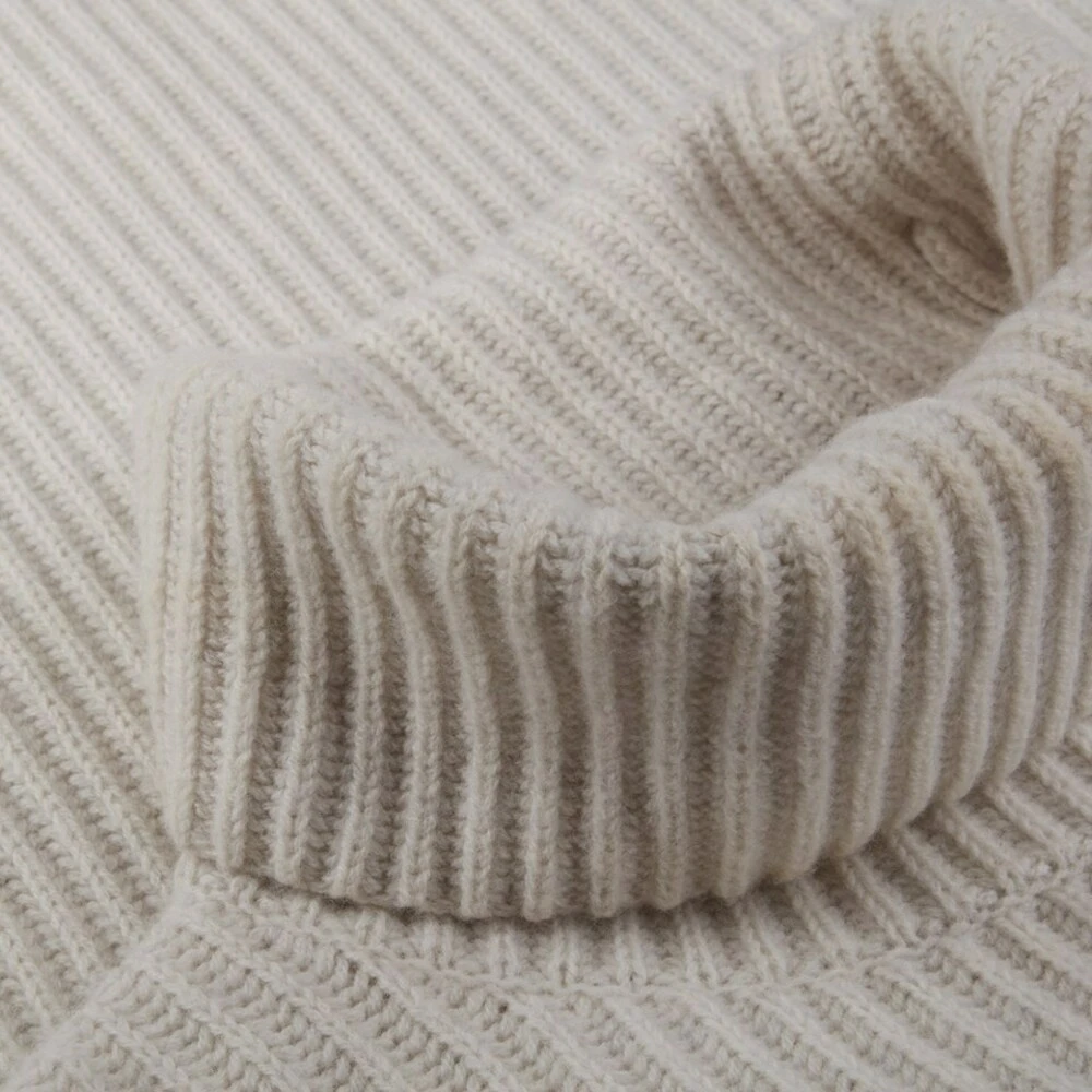 Stenströms Sand Stenstrøms Dennie Knit Rollneck Overdeler Beige