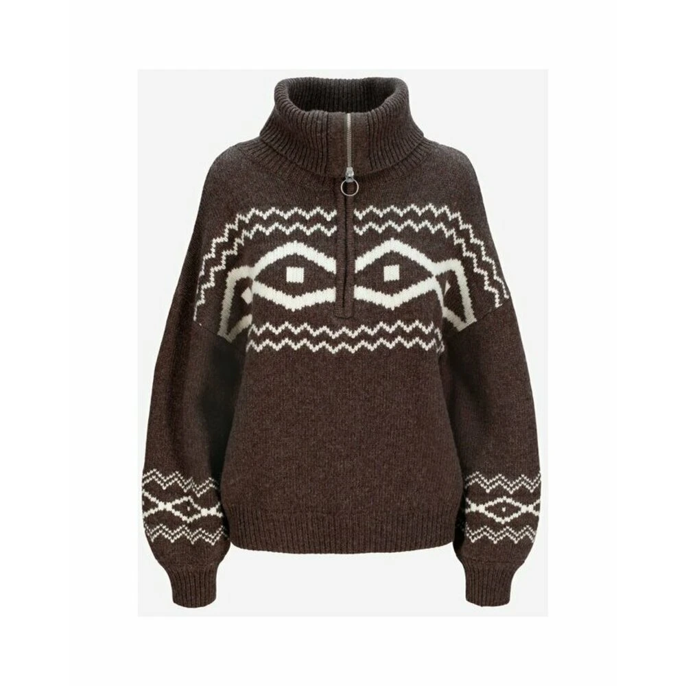 Mørkebrun Iben Echo Sweater Ih Dame Brown - Bilde 3