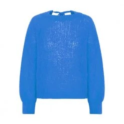 Blå American Dreams Toga Back Tie Pullover Sky Blue Genser Blue