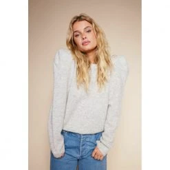 Grå Line Of Oslo Gråmelert Lady Genser Genser Gray