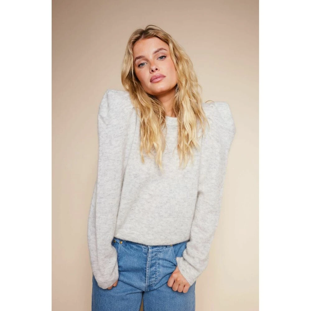 Grå Line Of Oslo Gråmelert Lady Genser Genser Gray