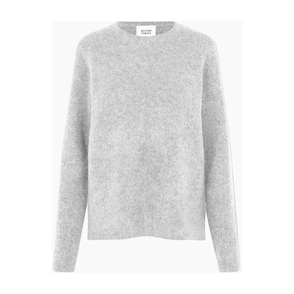 Second Female Brook Knit Genser Gray - Bilde 2