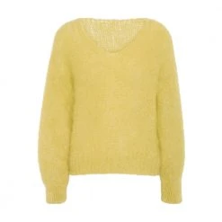 Gul American Dreams Milana Mohair Knit Yellow Genser Yellow