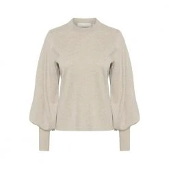 Simply Taupe Melange Inwear Sammyiw Pullover Knit Beige