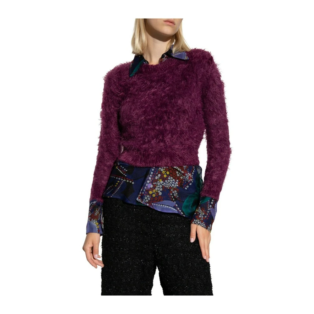 Dsquared2 Furry Sweater Purple