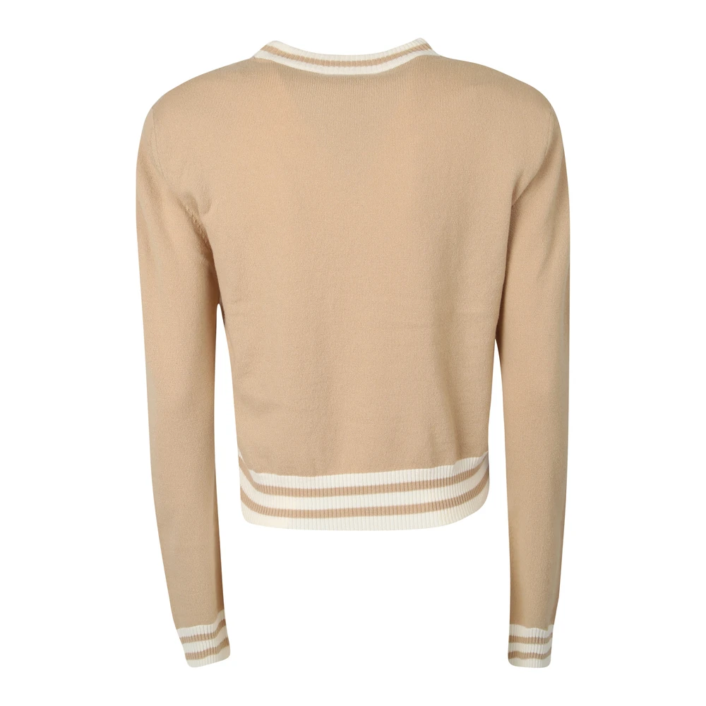 Balmain Logo Sweater Cropped Beige - Bilde 6